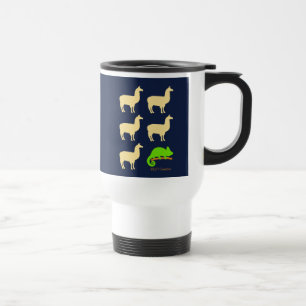 Llama Llama Llama Llama Llama Chameleon Reisebecher