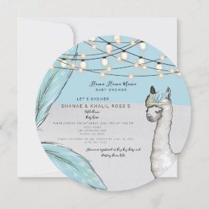 LLAMA LLAMA MAMA  Baby Shower Einladung