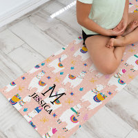 Llama Llama Niedlich Llama Pattern auf rosa