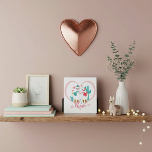 Llama Llove Fotoplatte