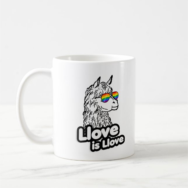 Llama: Llove is Llove Kaffeetasse (Links)