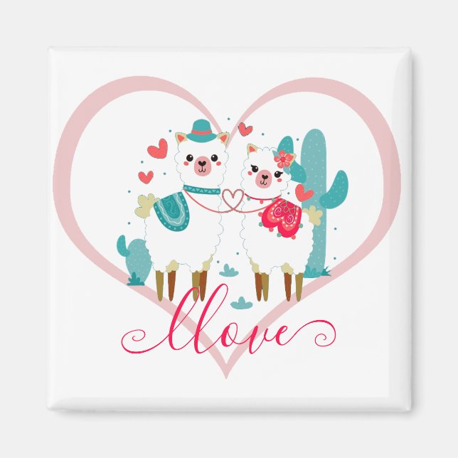Llama Llove Magnet (Vorne)