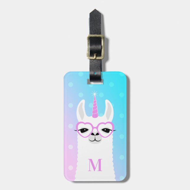 Llama Luggage Tags Gepäckanhänger (Vorderseite vertikal)