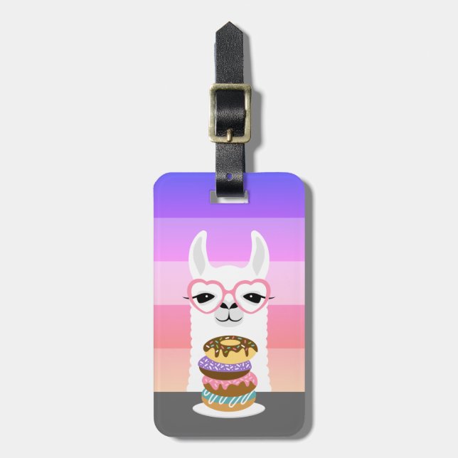 Llama Luggage Tags Gepäckanhänger (Vorderseite vertikal)