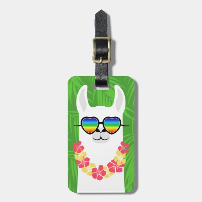 Llama Luggage Tags Gepäckanhänger (Vorderseite vertikal)