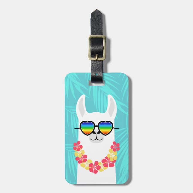 Llama Luggage Tags Gepäckanhänger (Vorderseite vertikal)