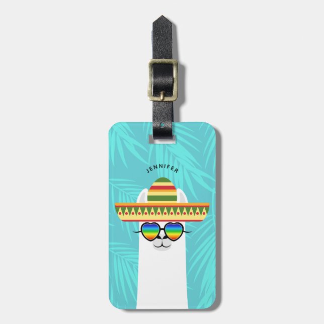 Llama Luggage Tags Gepäckanhänger (Vorderseite vertikal)