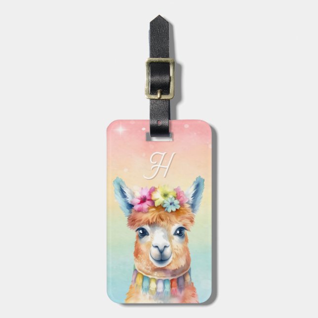 Llama Luggage Tags Gepäckanhänger (Vorderseite vertikal)