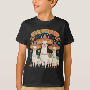 Llama lustige Cinco De Mayo Fiesta-Party T-Shirt