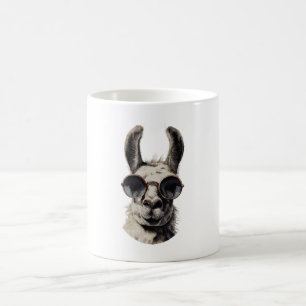 Llama Lustiges Gesicht Kaffeetasse