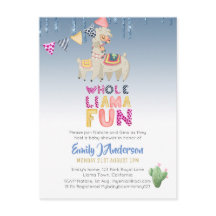 Llama Mama Baby Fiesta Cacti Fun Modern Girl Boy