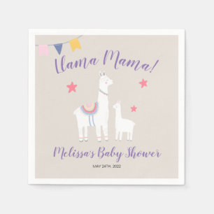 Llama Mama Baby Llama Niedlich Baby Dusche Serviette