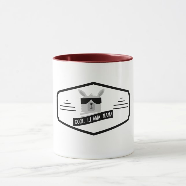 Llama Mama Mug - Jolie fête des mères Café cadeau (Centre)