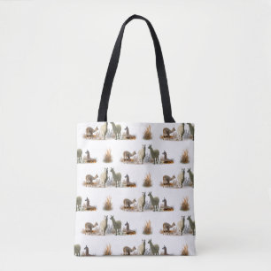 Llama Meadow All Over Print Tasche (Farbe wählen)