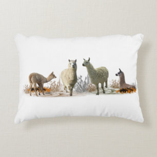 Llama Meadow Pillow (Farbe auswählen) Dekokissen