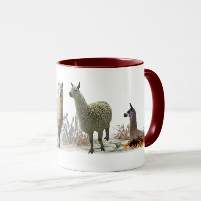 Llama Meadow Tasse (VorderseiteRechts)