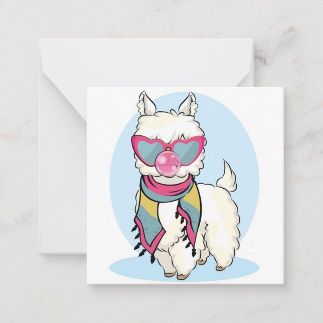 Llama Mitteilungskarte (Vorderseite)