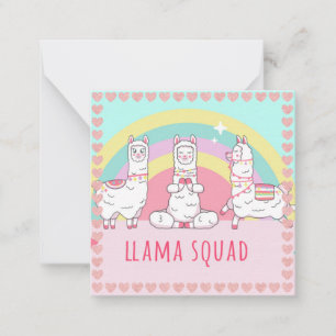 Llama Mitteilungskarte