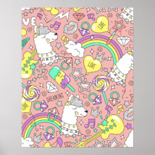 Llama-Muster 3 Poster