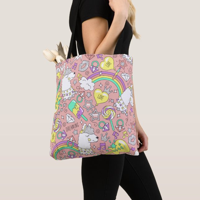 Llama-Muster 3 Tasche (Von Nahem)