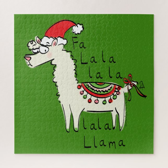 Llama Niedlich Funny Christmas Holiday (Vertikal)