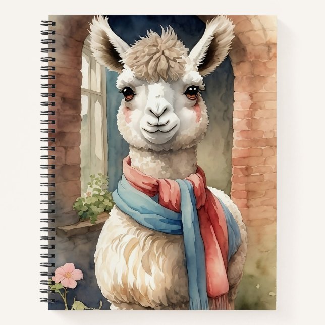 Llama Notizbuch (Vorderseite)