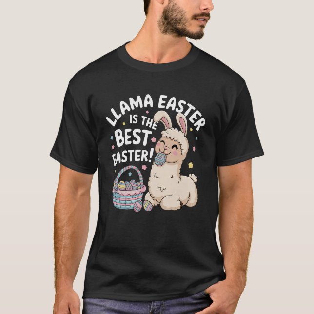 Llama Ostern ist das beste Ostern! T-Shirt (Vorderseite)
