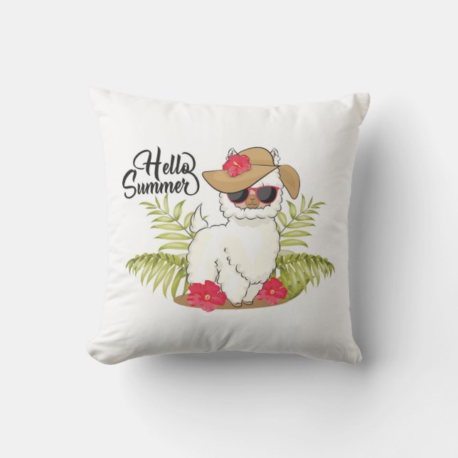 Llama Outdoor Pillow Kissen (Vorderseite)