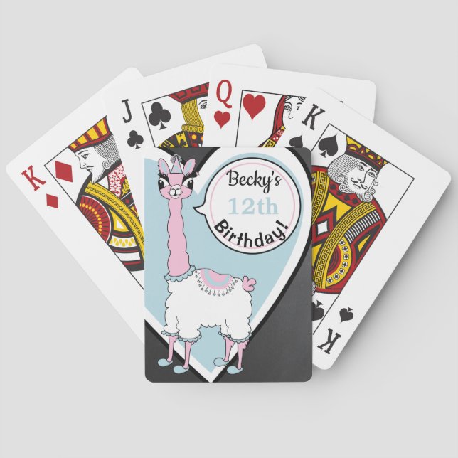 Llama Pajama Spielkarten (Rückseite)
