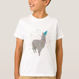 Llama Partying - Tiere mit Party T-Shirt