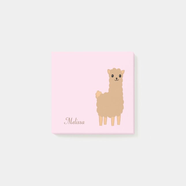 Llama personalisiert post-it klebezettel (Vorderseite)