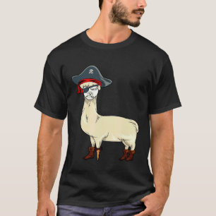 LLama-Piratenkostüm Halloween T-Shirt