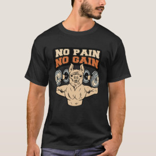 Llama Quote Inspiration Fitness Workout Sportler T-Shirt