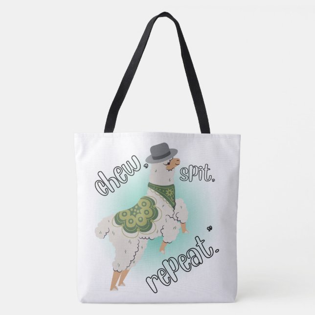 LLAMA QUOTE STIL TASCHE (Vorderseite)