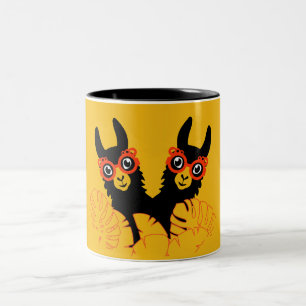 Llama Sisters Zweifarbige Tasse