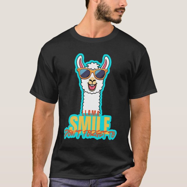 Llama Smile T-Shirt (Vorderseite)