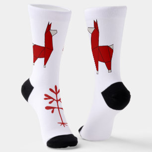 Llama Socken in Rot, Nimm 2