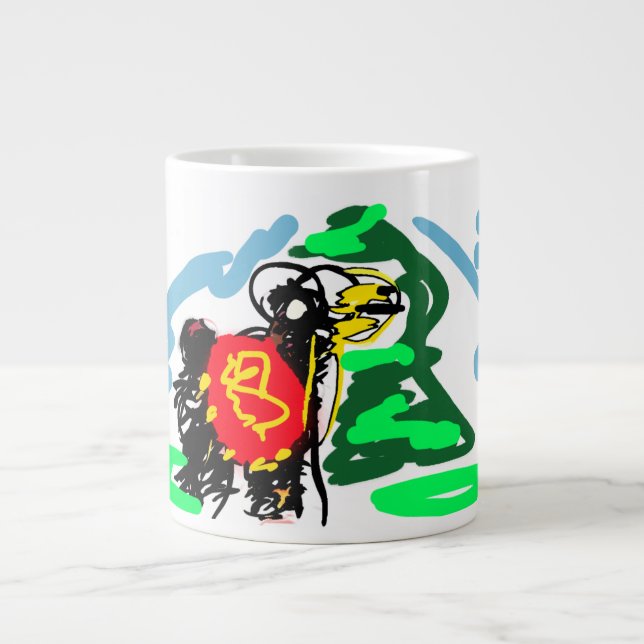 Llama Spaß   Jumbo-Tasse (Vorderseite)