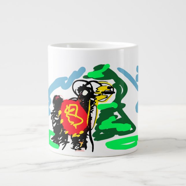 Llama Spaß   Jumbo-Tasse (Vorderseite)