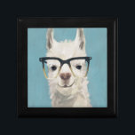 Llama Specs - Platz Erinnerungskiste<br><div class="desc">Llama Specs II von Victoria Borges. Ein glückliches Lama in übergroßen quadratischen Brillen.</div>