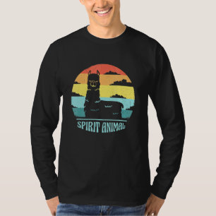 Llama - Spirit Animal Vintag Retro Sunset Llama Q T-Shirt