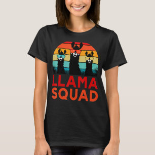 Llama Squad Sonnenbrille Cool Llamas Vintag T-Shirt