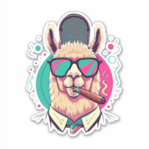 Llama Stickers Spark Freude in jedem Detail Aufkleber