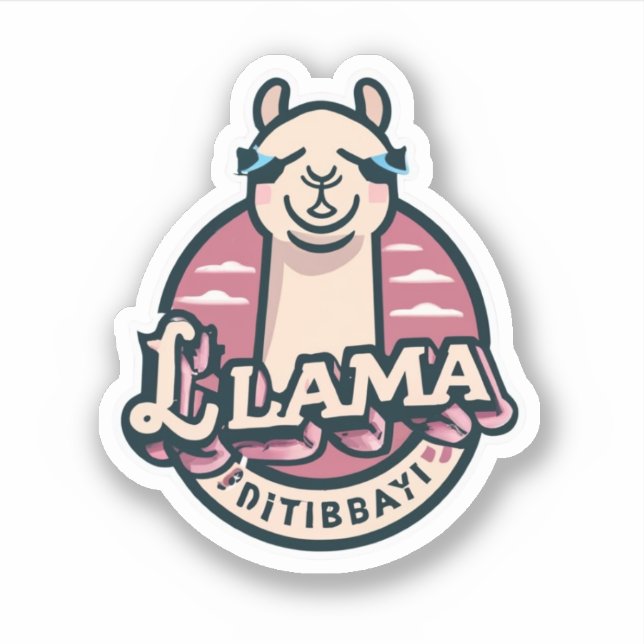Llama Stickers, wo Spaß Mode trifft Aufkleber (Vorderseite)