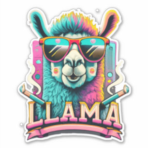 Llama Stickers Your Daily Dose of Cuteness Aufkleber