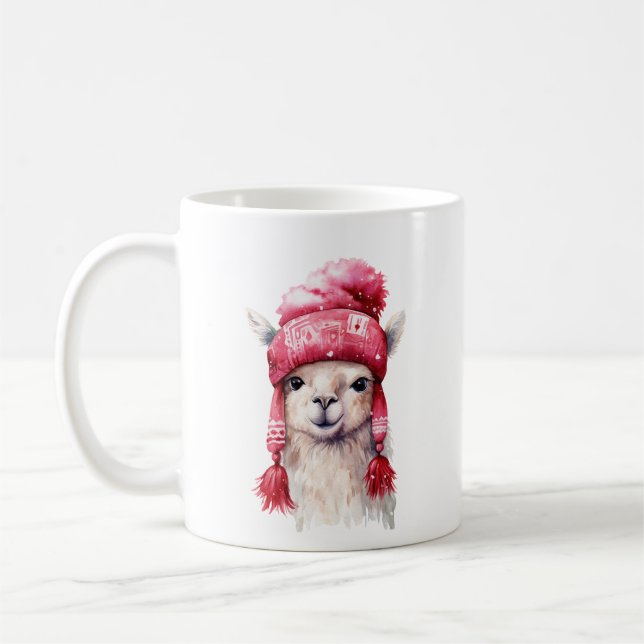 Llama-Tasse Kaffeetasse (Links)