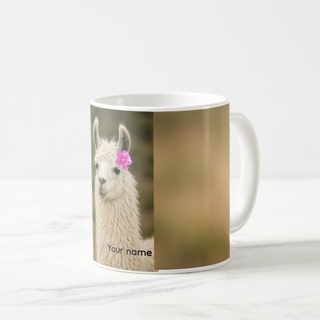 Llama-Tasse Kaffeetasse (VorderseiteRechts)