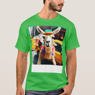 Llama-Taxifahrt T-Shirt