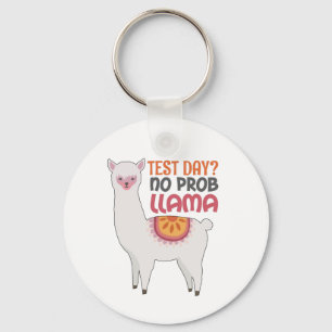 Llama Teacher Geschenk Testtag? Kein Prob Llama Ge Schlüsselanhänger