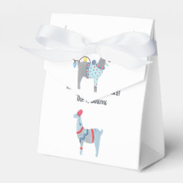 Llama thematisiert Ugly Sweater Weihnachtsfest Par Geschenkschachtel